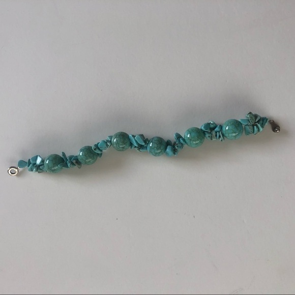Turquoise beaded handmade bracelet - Picture 4 of 4